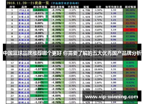 中国篮球品牌推荐哪个更好 你需要了解的五大优秀国产品牌分析